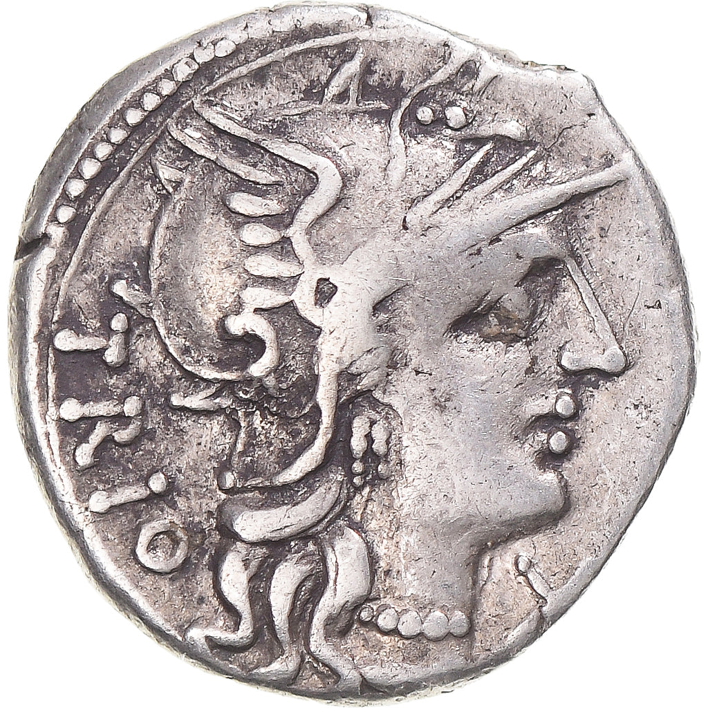 Coin, Lucretia, Denarius, 136 BC, Rome, EF(40-45), Silver, Crawford:237/1a