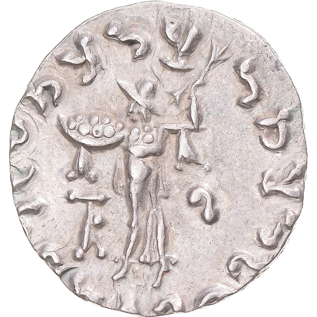 Azes I, Indo Scythians, Drachm, 55-35 BC, Silver, AU(55-58)