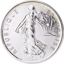 Coin, France, Semeuse, 5 Francs, 2001, Paris, BU, tranche relief, MS(65-70)