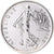 Moneta, Francja, Semeuse, 5 Francs, 2001, Paris, BU, tranche relief, MS(65-70)