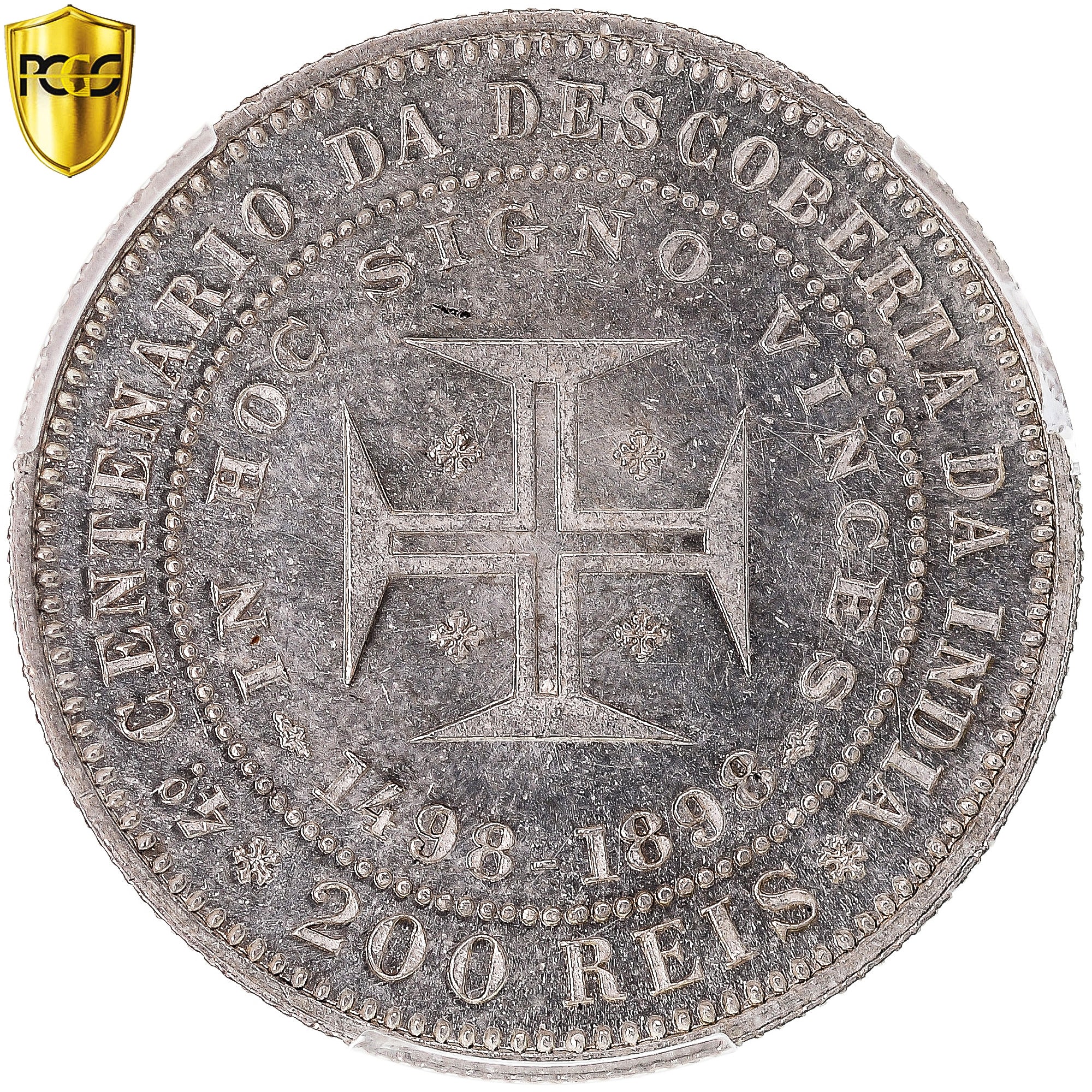 Monnaie, Portugal, Carlos I, 200 Reis, 1898, Lisbonne, PCGS, MS64+, SPL+