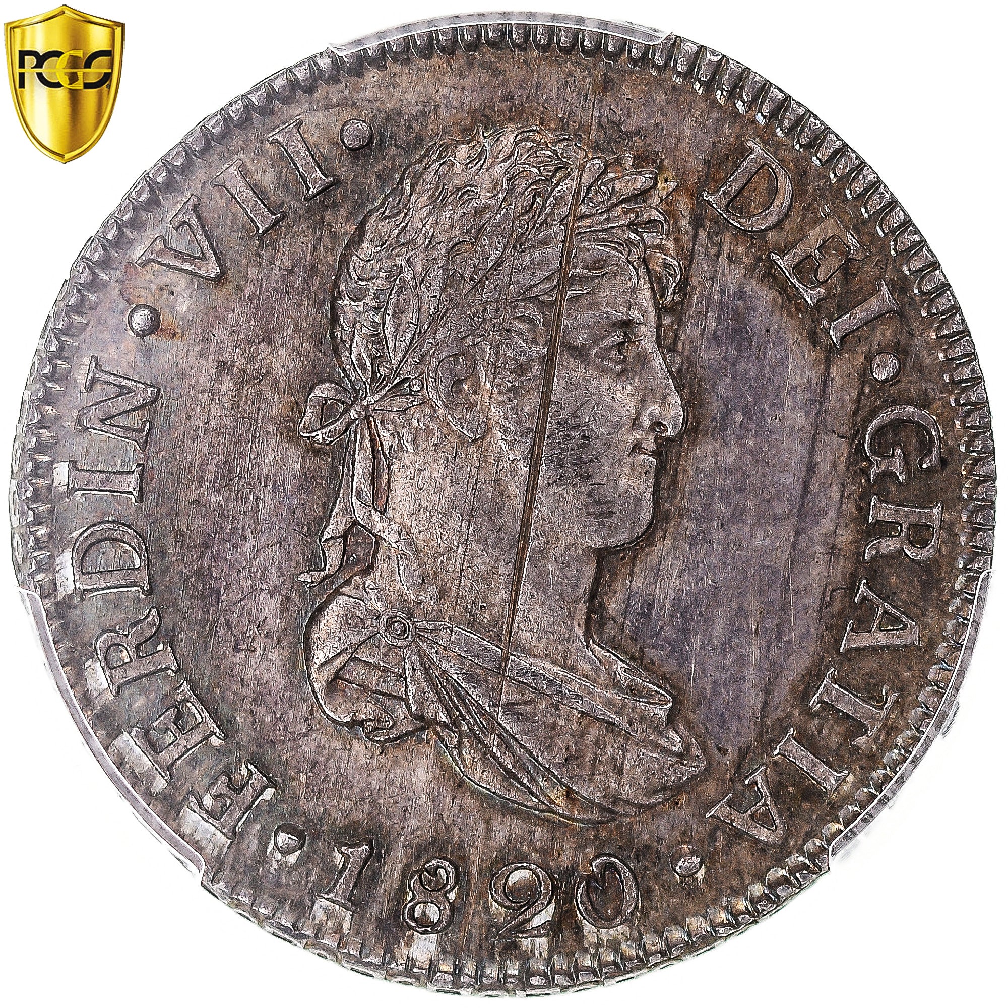 Coin, Guatemala, Ferdinand VII, 2 Reales, 1820, Nueva Guatemala, Nueva