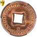 Coin, FRENCH INDO-CHINA, Sapèque, 1892, Paris, PCGS, MS64RB, MS(64), Bronze