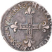 Münze, Frankreich, NAVARRE-BEARN, Henri II, 1/4 Ecu, Saint-Palais, SS+, Silber