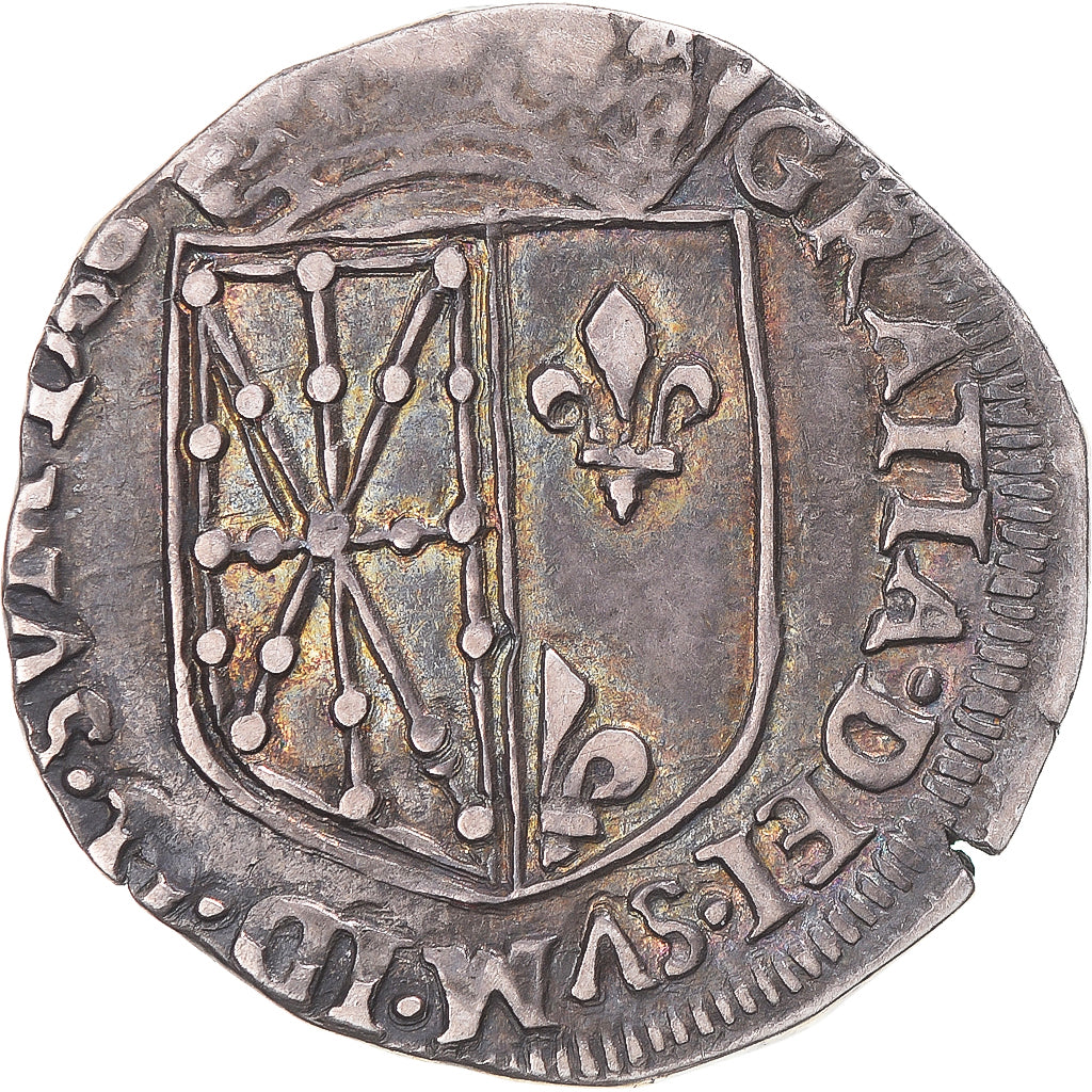 Münze, Frankreich, NAVARRE-BEARN, Henri II, 1/4 Ecu, Saint-Palais, SS+, Silber