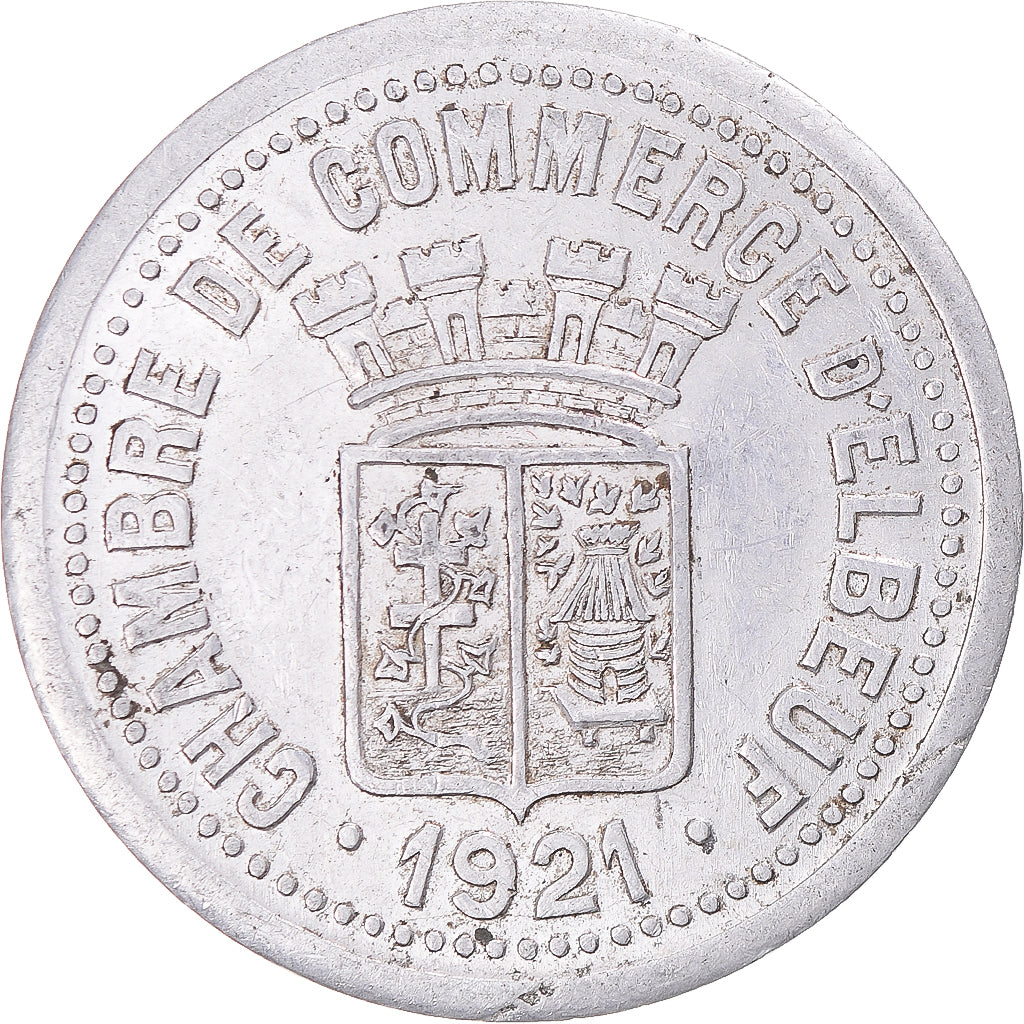 Monnaie, France, Chambre de Commerce d'Elbeuf, 25 Centimes, 1921, TTB+