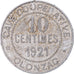 Monnaie, France, Cave coopérative Olonzag, 10 Centimes, 1921, TB+, Aluminium