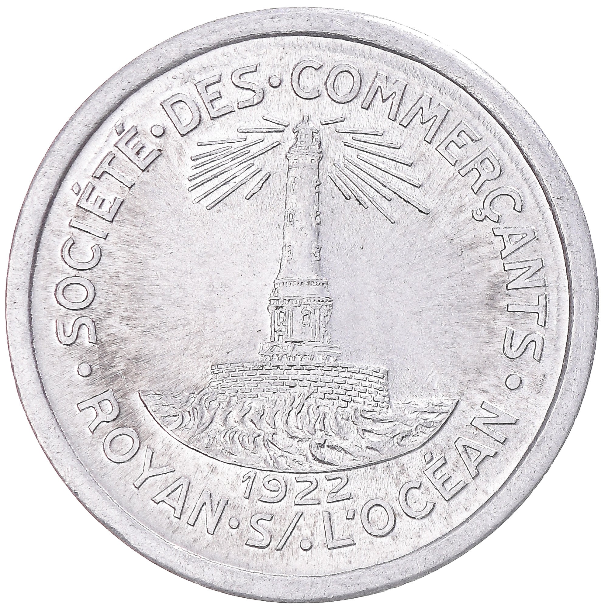Münze, Frankreich, Société des commerçants de Royon sur l'océan, 10