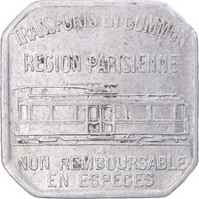 Moneta, Francia, Transport en commun, région parisienne, 25 Centimes, 1921