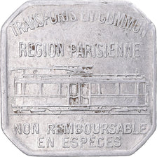 Monnaie, France, Transport en commun, région parisienne, 25 Centimes, 1921