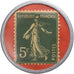 Coin, France, Omnium français d'électricité, 5 Centimes, Timbre-Monnaie