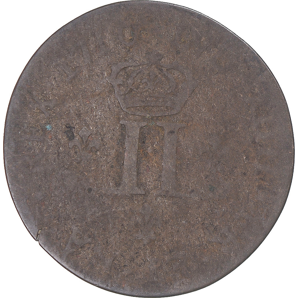 Coin, France, Louis XIV, XXX Deniers aux 2 L couronnés, 1710, Lyon, F(12-15)