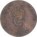 Coin, FRENCH COLONIES, Louis XVI, Sol tampé, EF(40-45), Copper, Lecompte:278a