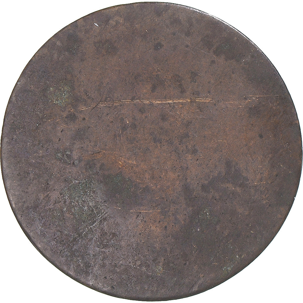 Coin, FRENCH COLONIES, Louis XVI, Sol tampé, EF(40-45), Copper, Lecompte:278a
