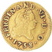 Coin, Spain, Ferdinand VI, 1/2 Escudo, 1758, Madrid, VF(30-35), Gold, KM:378