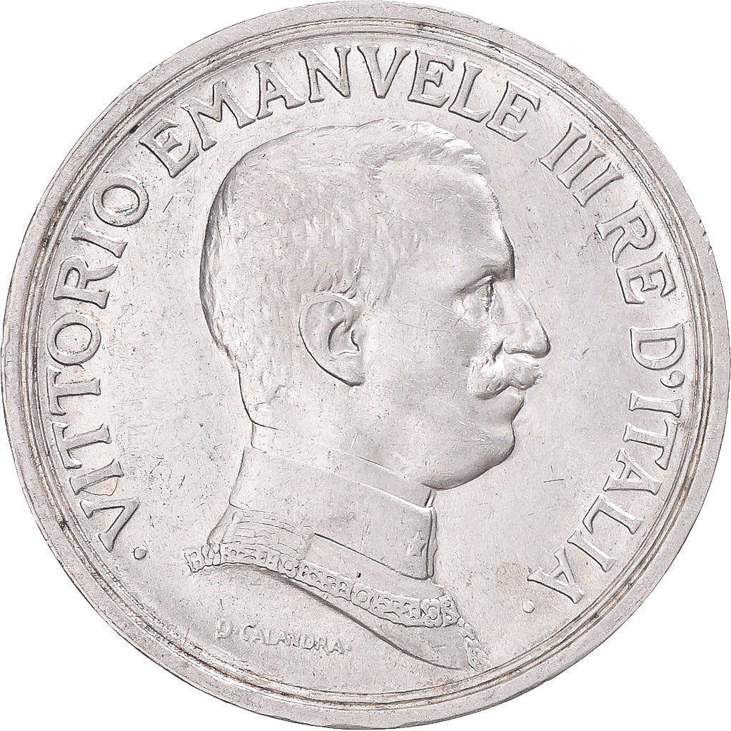 Moneda, Italia, Vittorio Emanuele III, 2 Lire, 1914, Rome, EBC+, Plata, KM:55