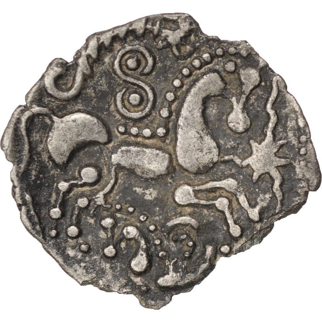 Ambiani, Denarius, EF(40-45), Silver, 0.86
