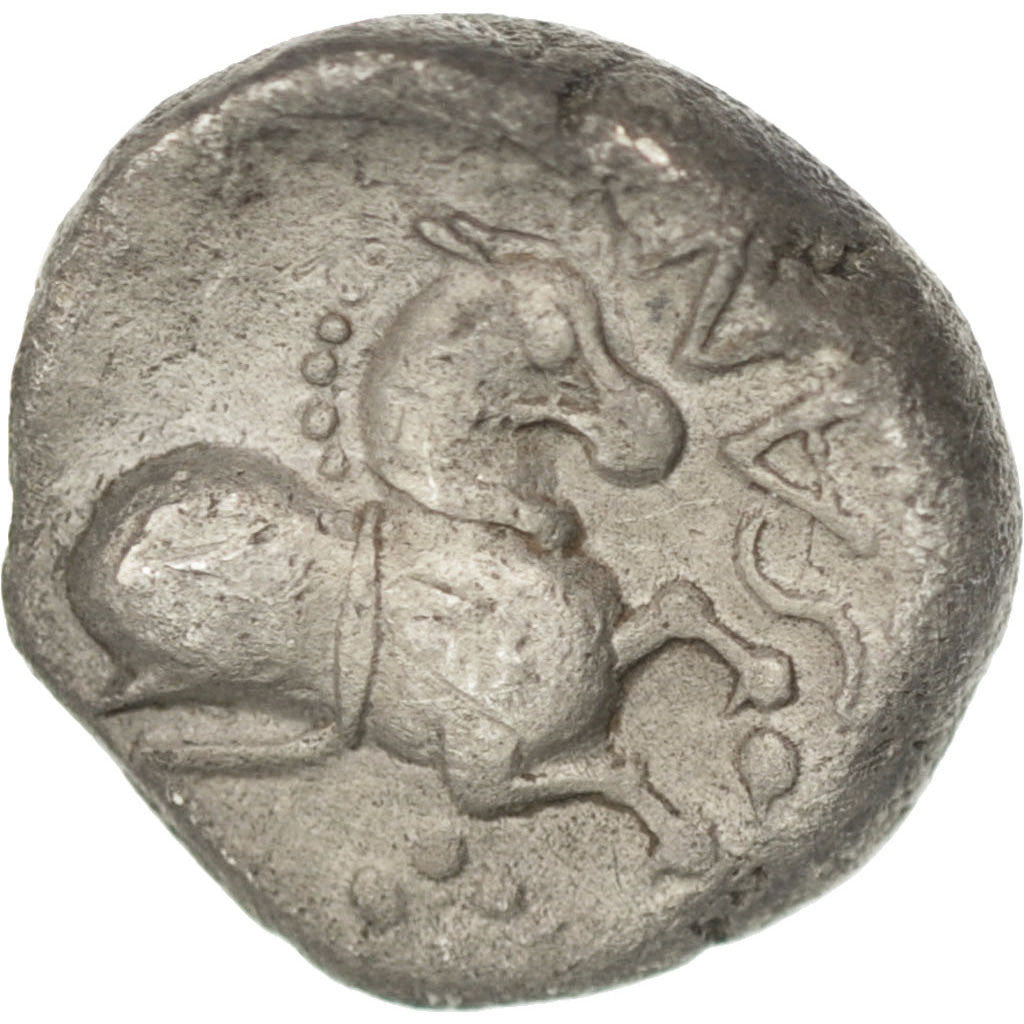 Moneta, Santones, Denarius, BB+, Argento, Delestrée:3266
