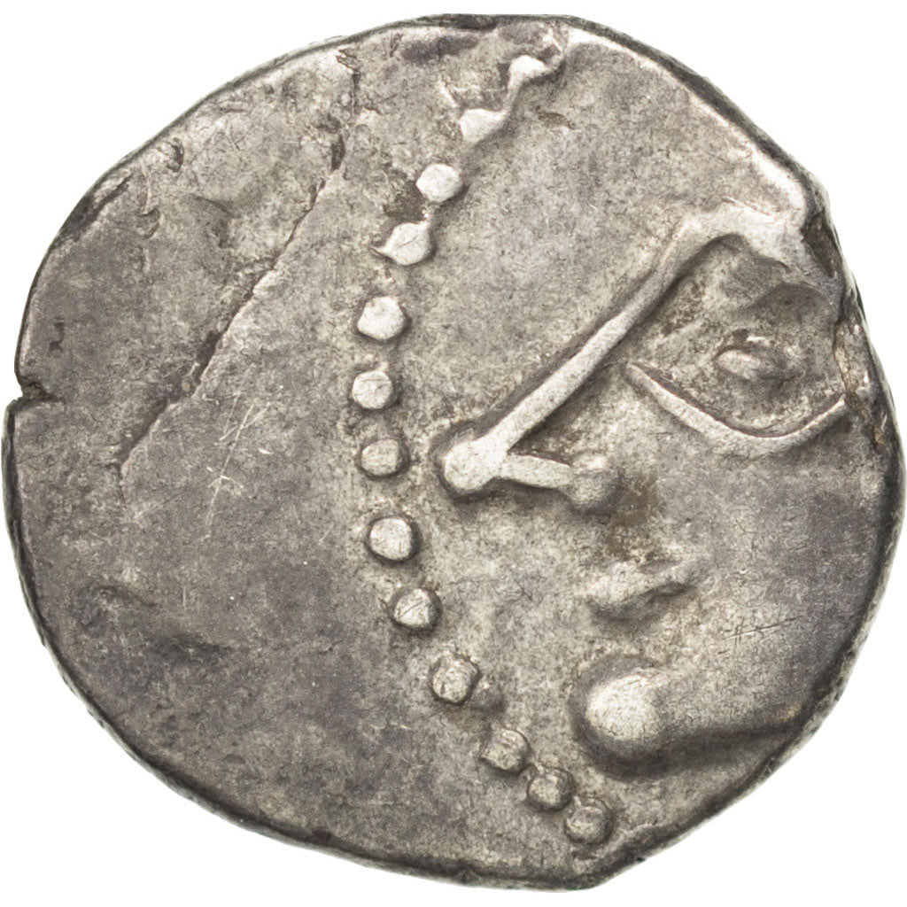 Bituriges, Denarius, AU(50-53), Silver, Delestré #3438, 2.01