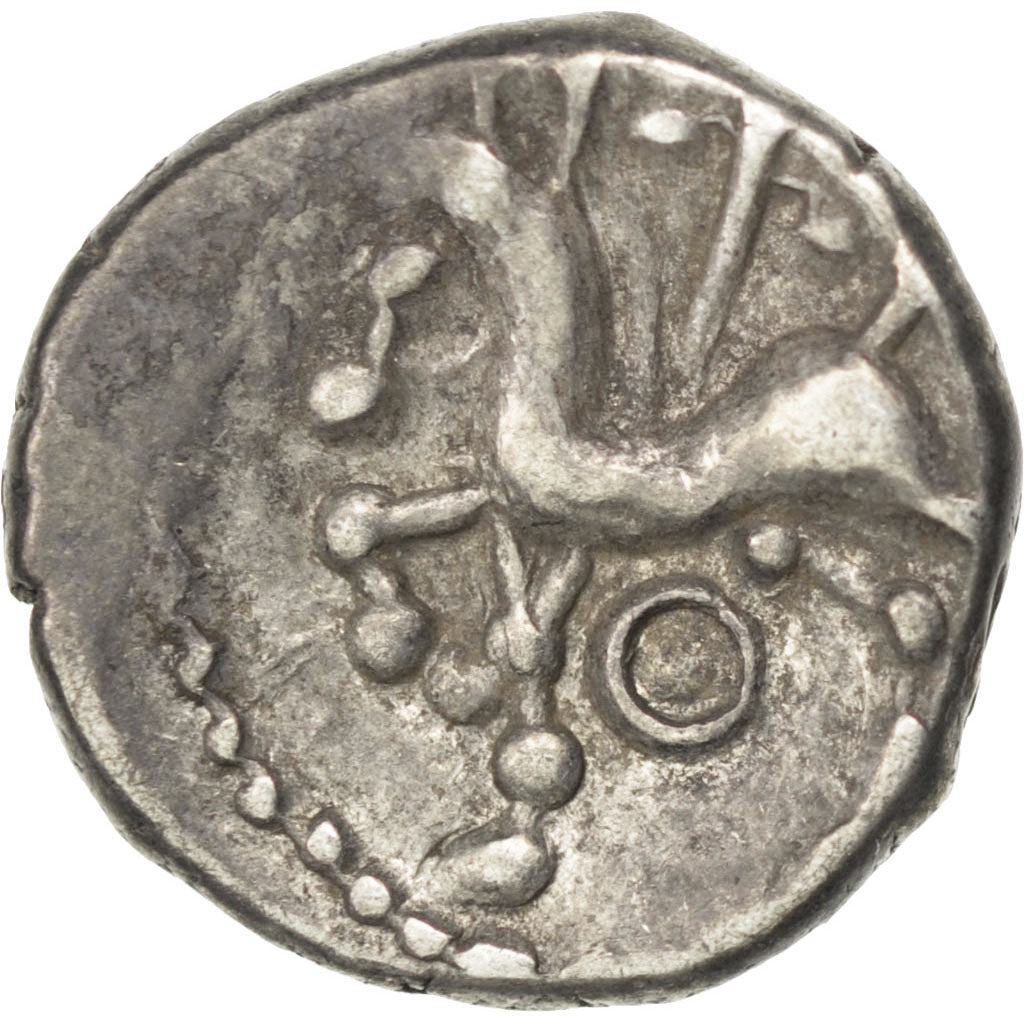 Bituriges, Denarius, AU(50-53), Silver, Delestré #3438, 2.01