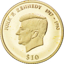 LIBERIA, 10 Dollars, 2000, KM #843, MS(65-70), Gold, 11, 0.50