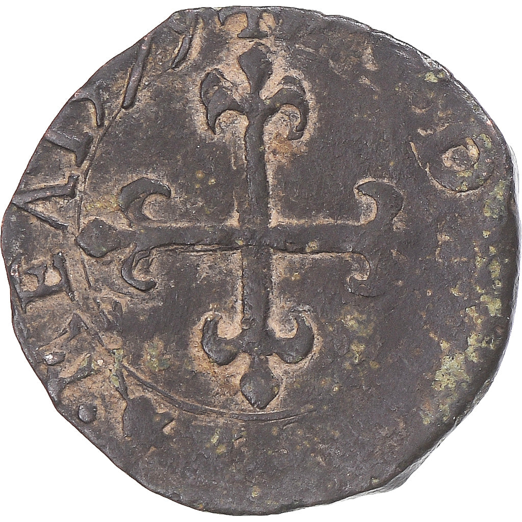 Monnaie, Italie, Guillaume de Mantoue, 1/4 Grosso, 1577, Casale, TB+, Billon