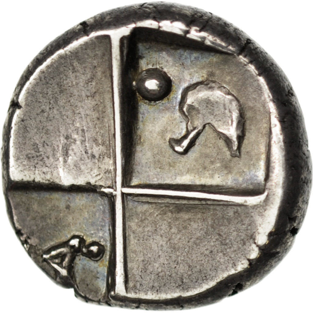 Coin, Thrace, Chersonesos, Hemidrachm, Chersonesos, AU(50-53), Silver, SNG Cop:-