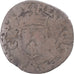 Moneda, Francia, Henri II, Douzain aux croissants, 1550, BC+, Vellón