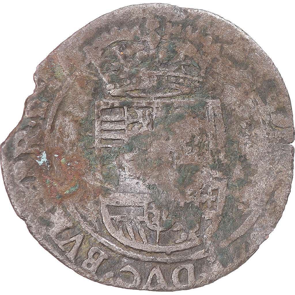 Coin, France, Louis XIII, Quinzain, contremarqué lis, VF(30-35), Billon
