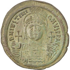 Justinien Ier, Follis, An 15, Constantinople, 1ère officine, Sear 163