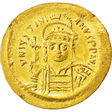 Justinian I 527-565, Solidus, Constantinople, AU(55-58), Gold, Sear #140, 4.52