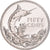 Moneda, Bahamas, Elizabeth II, 50 Cents, 1974, Franklin Mint, Proof, FDC, Plata