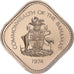 Moneda, Bahamas, Elizabeth II, 15 Cents, 1974, Franklin Mint, Proof, FDC, Cobre