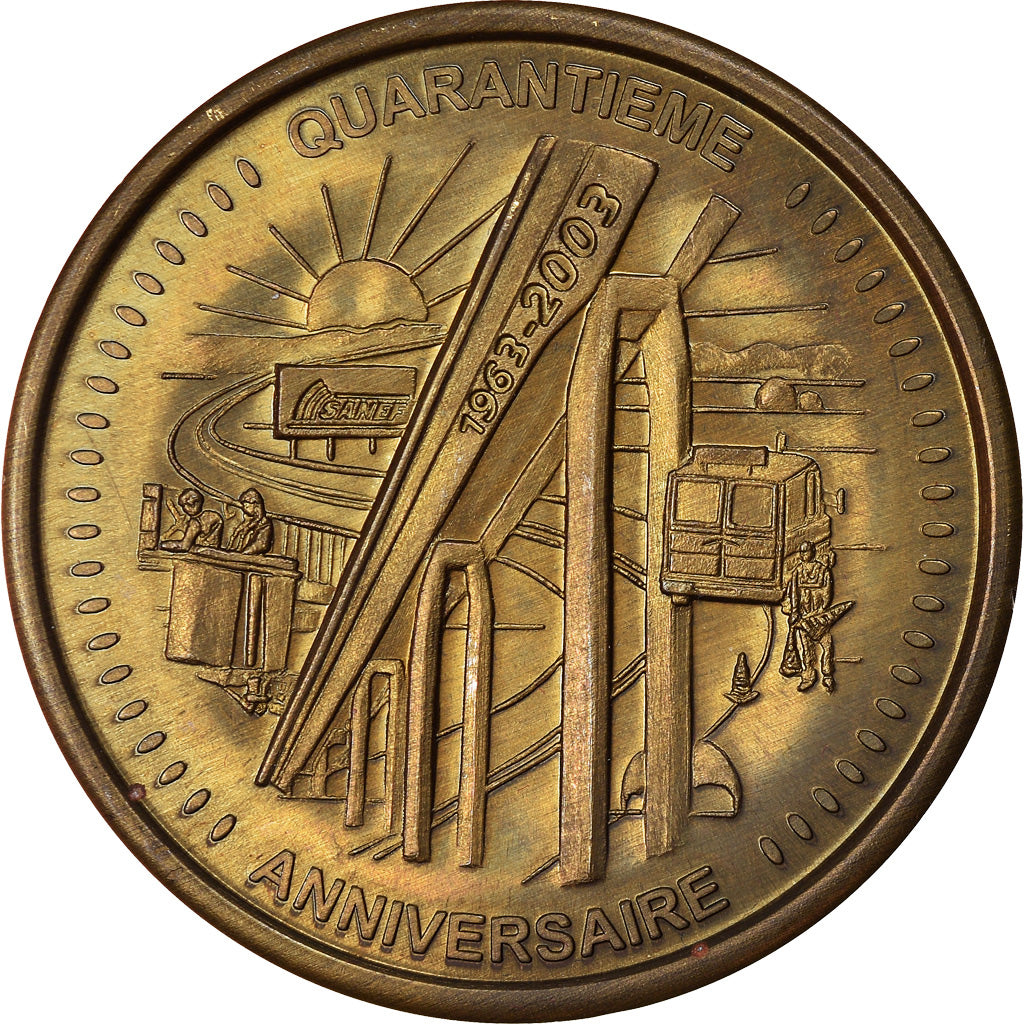France, Médaille, 40 Ans de la SANEF, Automobile, 2003, SPL, Bronze