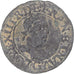 Monnaie, France, Louis XIII, Double Tournois, 1619, Poitiers, TB+, Cuivre