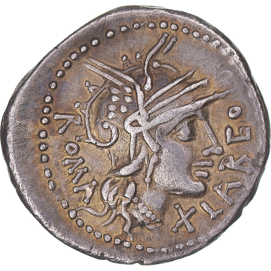 Fabia, Denarius, 124 BC, Rome, Silver, EF(40-45), Sear:148, Crawford:273/1