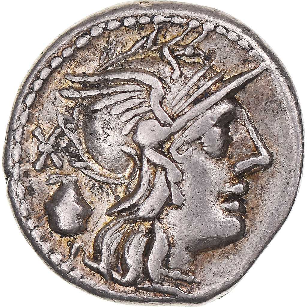 Coin, Cassia, Denarius, 126 BC, Rome, EF(40-45), Silver, Sear:142