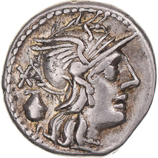 Coin, Cassia, Denarius, 126 BC, Rome, EF(40-45), Silver, Sear:142