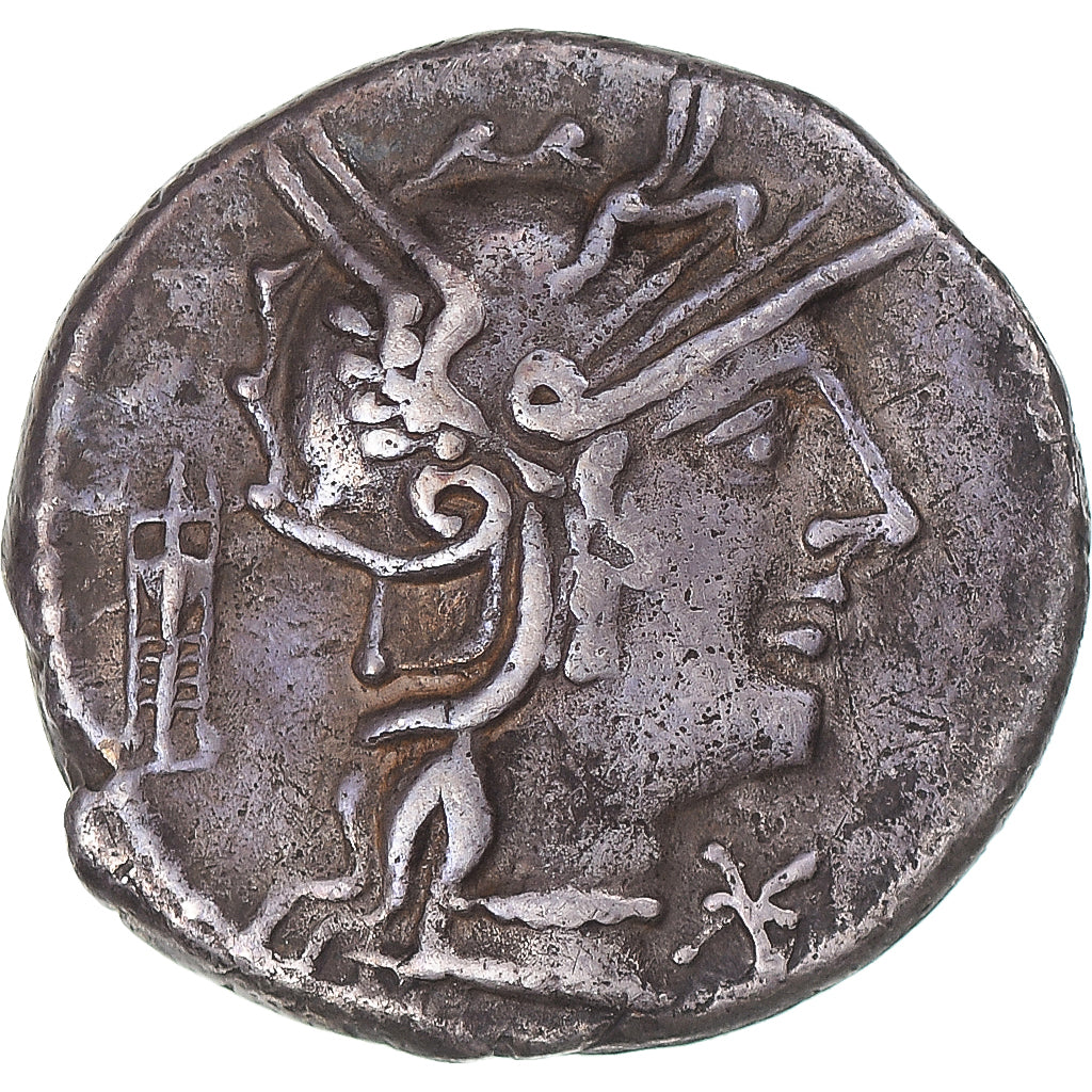 Coin, Opimia, Denarius, 131 BC, Rome, EF(40-45), Silver, Sear:130