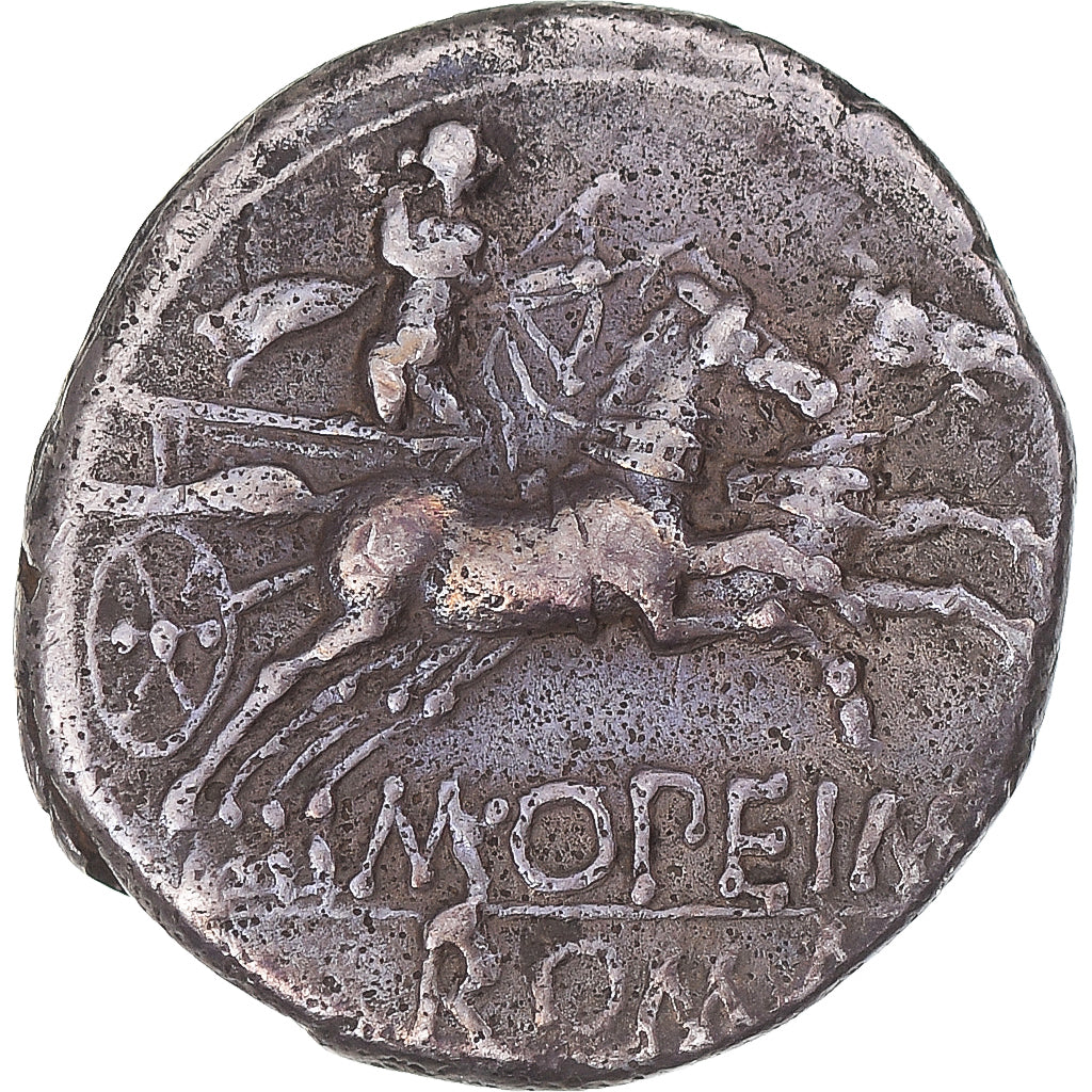 Coin, Opimia, Denarius, 131 BC, Rome, EF(40-45), Silver, Sear:130