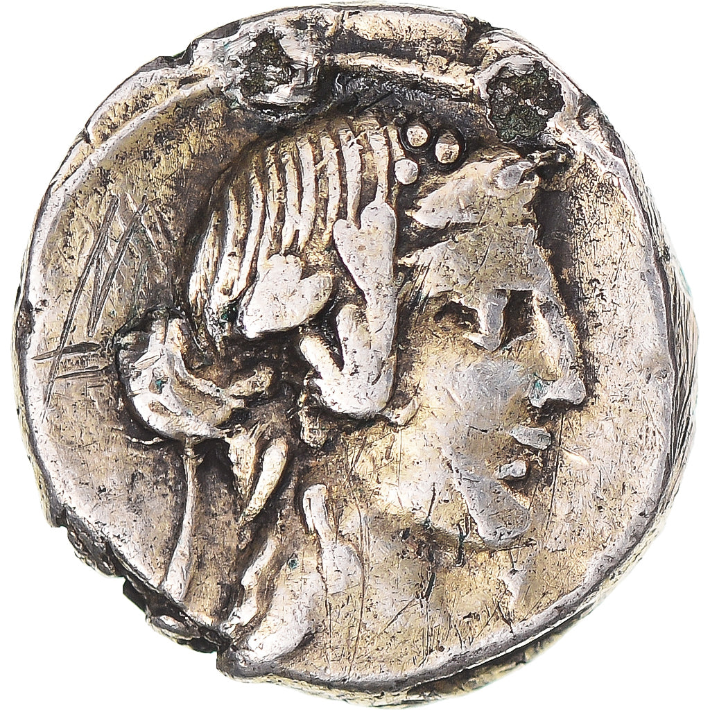 Coin, Titia, Denarius, 90 BC, Rome, VF(30-35), Silver, Sear:238, Crawford:341/2