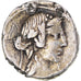 Coin, Titia, Denarius, 90 BC, Rome, VF(30-35), Silver, Sear:238, Crawford:341/2