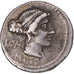 Moneda, Porcia, Denarius, 89 BC, Rome, BC+, Plata, Sear:247, Crawford:343/1c