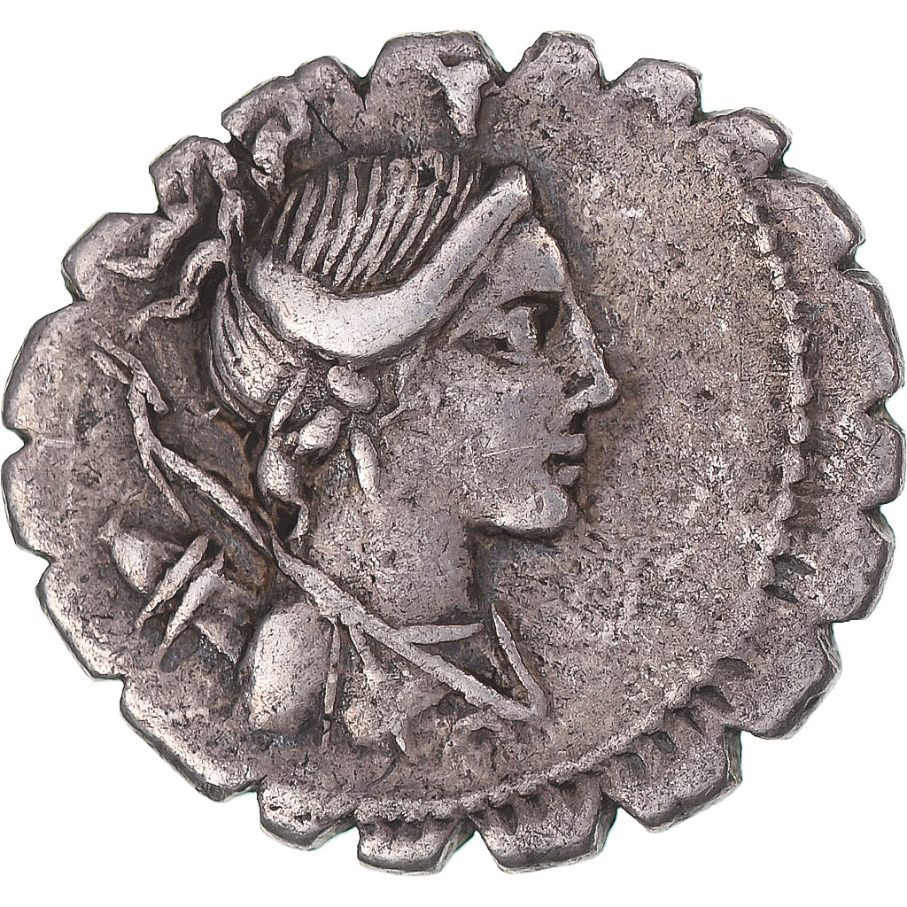 Coin, Postumia, Denarius Serratus, 81 BC, Rome, VF(30-35), Silver, Sear:296