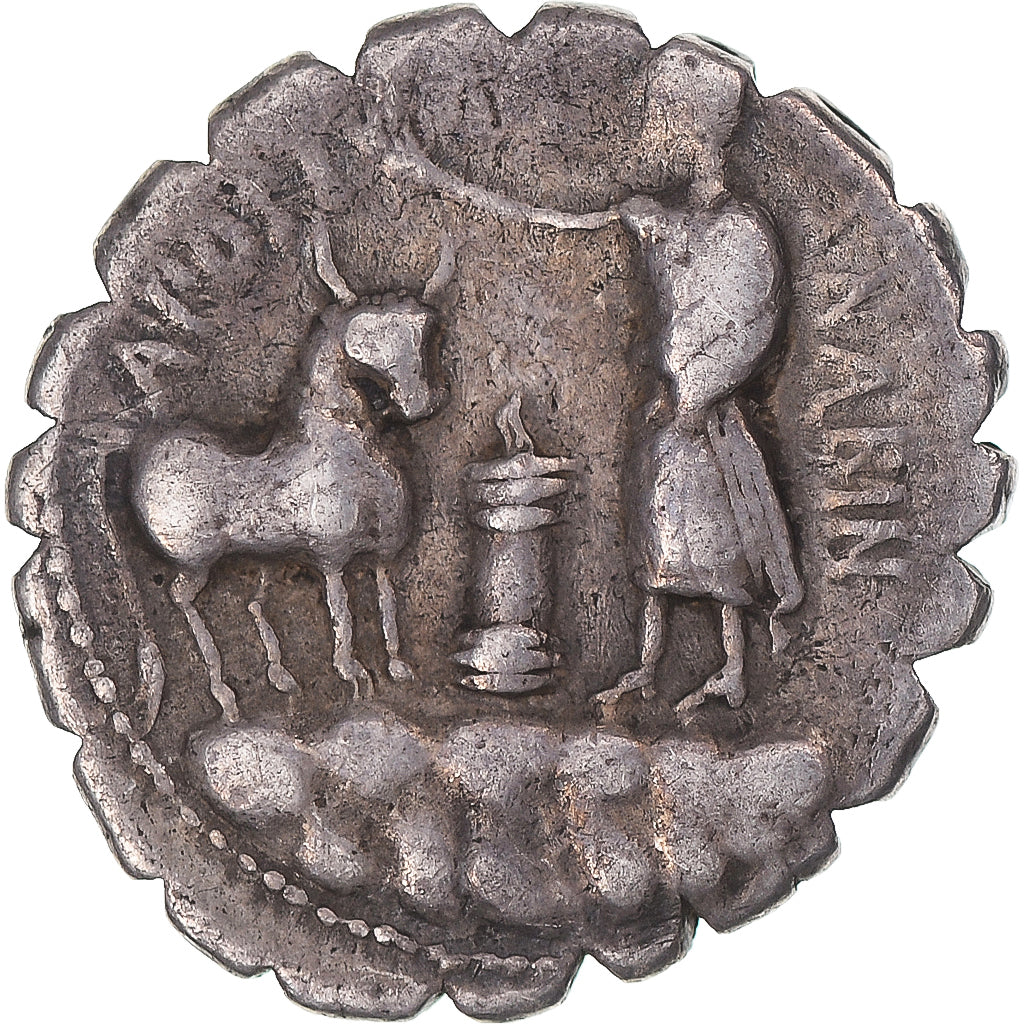Coin, Postumia, Denarius Serratus, 81 BC, Rome, VF(30-35), Silver, Sear:296