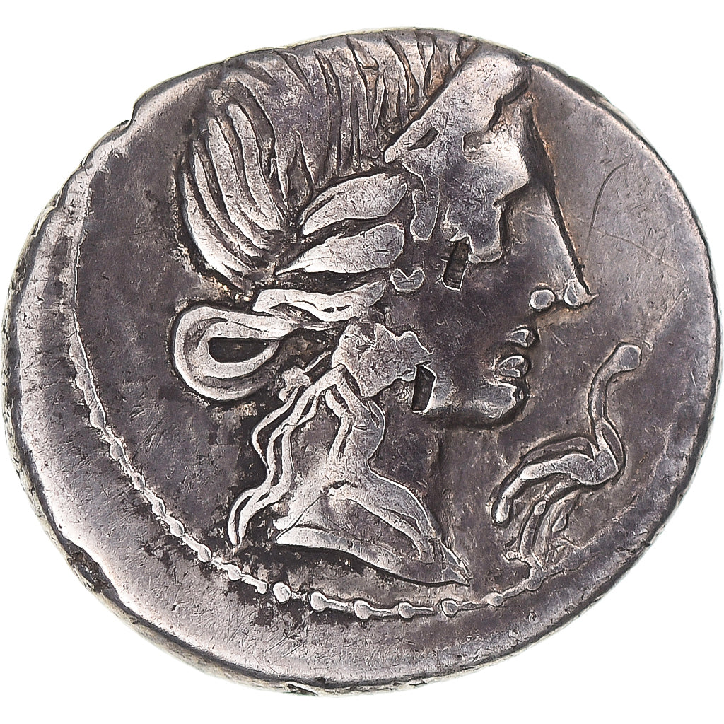 Coin, Caecilia, Denarius, 81 BC, Rome, VF(30-35), Silver, Sear:301
