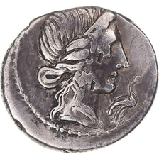 Coin, Caecilia, Denarius, 81 BC, Rome, VF(30-35), Silver, Sear:301