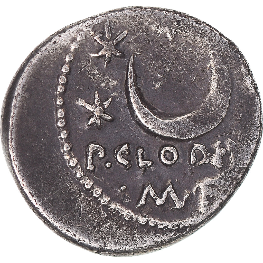 Coin, Clodia, Denarius, 42 BC, Rome, EF(40-45), Silver, Sear:491