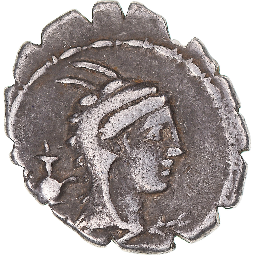 Coin, Papia, Denarius Serratus, 79 BC, Rome, VF(30-35), Silver, Sear:311