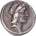 Moeda, Cassia, Denarius, 55 BC, Rome, Contramarca, EF(40-45), Prata, Sear:391